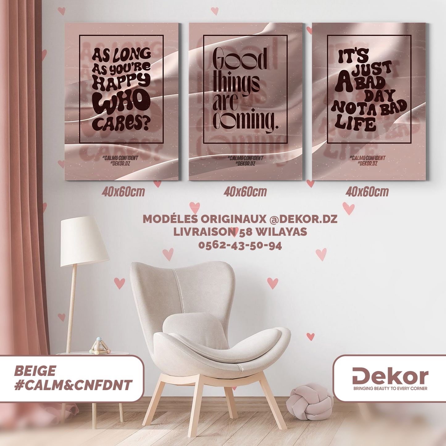 Pack de 3 cadres (#GIRLPWR)