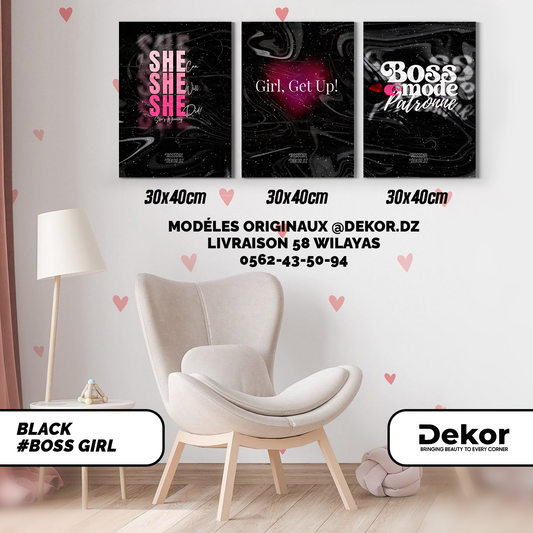 Pack de 3 cadres (#GIRLPWR)